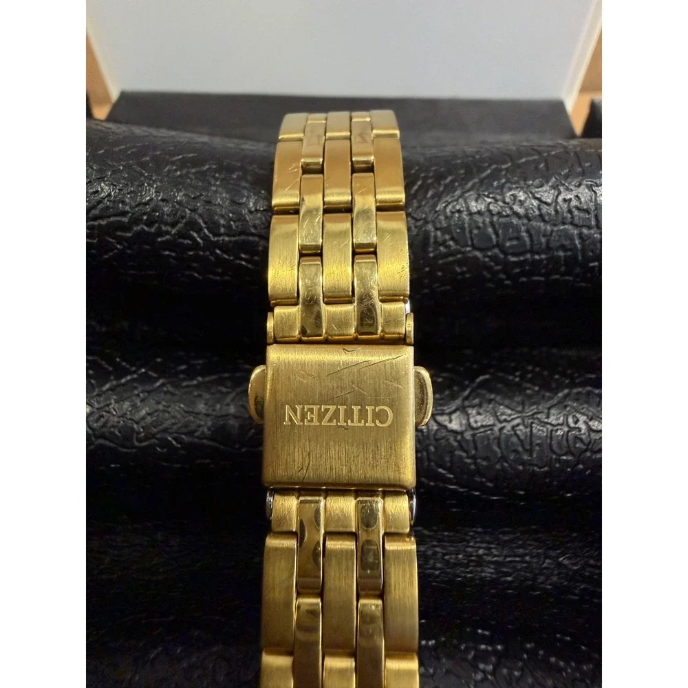 Citizen Women's Quartz Classic Gold Dial Wristwatch 1002-S097860 w/ Box